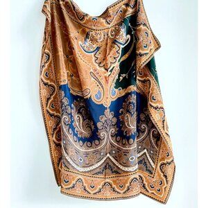Vintage Liz Claiborne Silk Paisley Print Scarf